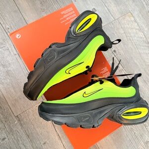 Nike Air Max Portal sneakers in black and volt green